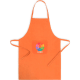 Delantal de algodón y poliéster Xigor naranja