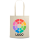 Bolsa feria personalizada de non woven asas largas 80 g/m² beige