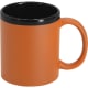 Taza cerámica personalizada con acabado en caucho (320 ml) naranja