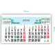 Calendario de pared 2026 bimensual (carátula papel - ancho: 23,5 cm)