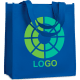 Bolsa de la compra personalizada non-woven de 80 g/m² 27 x 30 cm azul royal