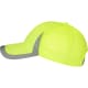 Gorra deportiva 6 paneles en microfibra reflectante con velcro