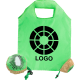 Bolsa promocional plegable en forma de fruta 40 x 38 cm kiwi