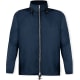 Impermeable de poliester con capucha Garu azul marino