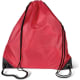 Mochila gymsack personalizada de poliéster 210T rojo
