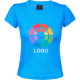 Camiseta técnica diseño de panal en espalda de mujer Tecnic Rox 135 azul claro