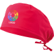 Gorro sanitario con tiras Velilla rojo coral