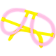 Gafas luminosas para fiesta personalizado fucsia fluor