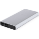 Powerbank aluminio publicitario extraplano  (10000 mAh) plata