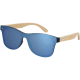 Gafas de sol eco con patillas de bambú personalizadas uv400 azul