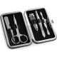 Set manicura estuche rigido negro de PU