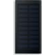 Powerbank con pantalla solar en aluminio (8000 mAh) negro