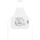 Delantal pintable de niño NILO blanco