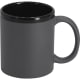 Taza cerámica personalizada con acabado en caucho (320 ml) gris