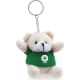 Llavero peluche osito gordito verde