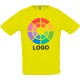 Camiseta tecnica sporty Sols 140 amarillo limon