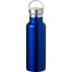 Bidón térmico acero inox y bambú en varios colores (500 ml) azul