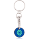 Llavero portamoneda para carro personalizado azul