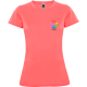 Camiseta tecnica running de mujer Montecarlo Woman Roly 140 coral fluor