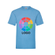 Camiseta manga corta value weight Fruit Of The Loom 165 azul celeste