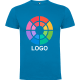 Camiseta manga corta costura lateral Dogo Premium Roly 165 azul oceano
