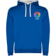 Sudadera con capucha bicolor de doble tejido de niño Urban Roly 280 azul royal/blanco