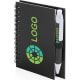 Libreta ecológica mini de cartón reciclado y boli 8,6x11,7 cm negro