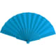 Abanico personalizado para boda de plástico azul claro