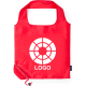 Bolsa eco plegable publicitaria de poliéster RPET 190T 40x38 cm rojo