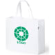 Bolsa de compra ecológica de plástico personalizada 105 g/m² blanco