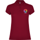 Polo de manga corta punto pique de mujer Star woman Roly 200 granate