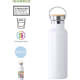Bidón térmico de acero inox con detalle de bambu personalizado en 360º a todo color (500 ml)