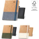 Agenda día página 2026 de corcho y lino con funda 20,5 x 25 cm