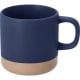 Taza personalizada cerámica con acabado mate y base sin esmaltar (350 ml) azul marino