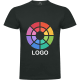 Camiseta manga corta personalizada de algodón Braco Roly 180 gris plomo oscuro
