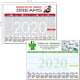 Calendario de mesa 2026 vade con planning semanal y anual 43x31 cm