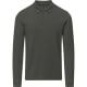 Polo piqué  manga larga 100% algodón ring spun Charlot 220 gris oscuro