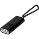 Linterna de aluminio reciclado 3 LED y asa silicona personalizada negro
