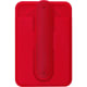 Soporte magnético de silicona con tarjetero plegable rojo
