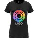 Camiseta manga corta entallada de mujer Capri Roly 170 negro