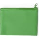 Monedero personalizado suave polipiel con cremallera colores verde