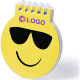 Libreta emoticón para personalizar 8 x 9 cm gafas