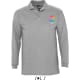 Polo pique manga larga winter ii Sols 210 gris marengo