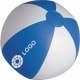 Balón de playa personalizado de PVC opaco Ø 28 cm aprox. blanco/azul