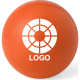 Pelota antiestrés personalizada de colores acabado brillante naranja