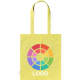 Bolsa eco personalizada de algodón reciclado grs de colores pastel 140g/m2 amarillo