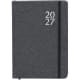 Agenda día página 2027 de cartón reciclado 15 x 21 cm. negro