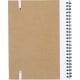 Libreta ecológica de cartón reciclado con banda elástica y boli 16,5 x 21 cm