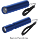 Linterna con zoom de aluminio reciclado 1 LED (400 mAh)