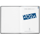 Agenda día página 2026 de polipiel y banda de color 14,8 x 21 cm